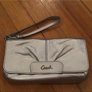 Coach Silver Wristlet